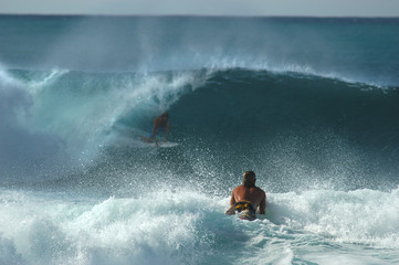 paddling out