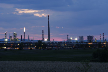 industrial area - petroleum refinery