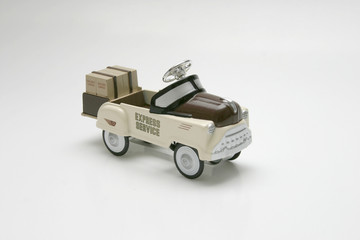 pedal car - delivery truck