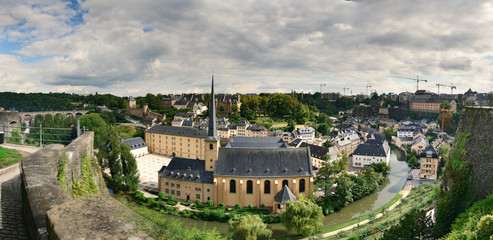 Fototapeta na wymiar panoramiczny widok z Luksemburga