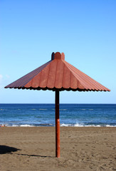parasol y playa