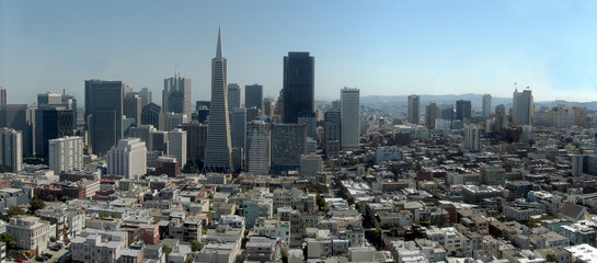 san francisco large panorama from coit tower