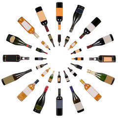 wine bottles vortex