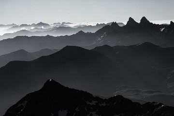 panorama massif des grandes rousses