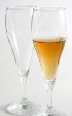 two wine glass isolated