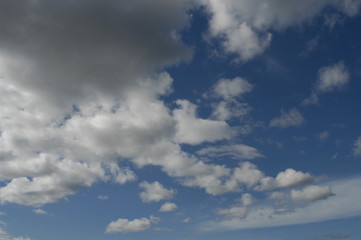 blue sky with clouds