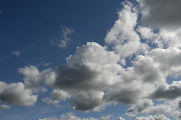 blue sky with clouds