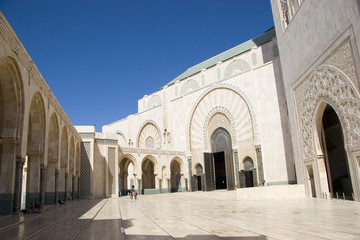 Fototapeta na wymiar mosquée esplanada Casablanca