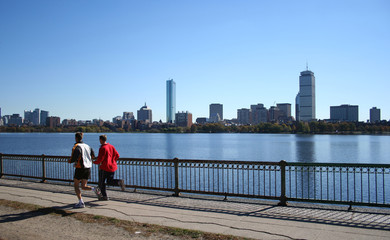 jogging by the charles river boston