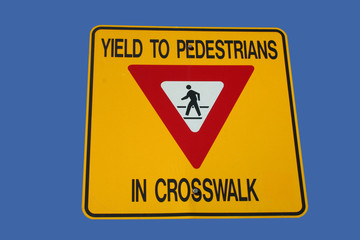 yield to pedestrians