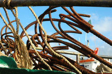 portugal, ericeira: anchors