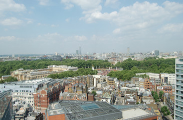 skyline view of london