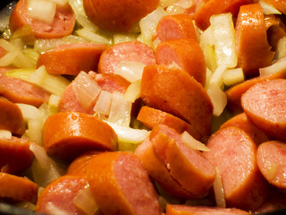 sausage and onions
