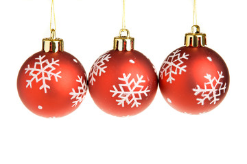 red christmas balls