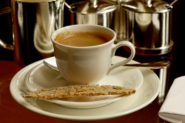 high tea: biscuits and coffee