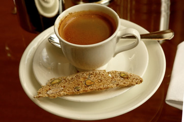 high tea: biscuits and coffee