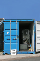 recycling container for electrical goods