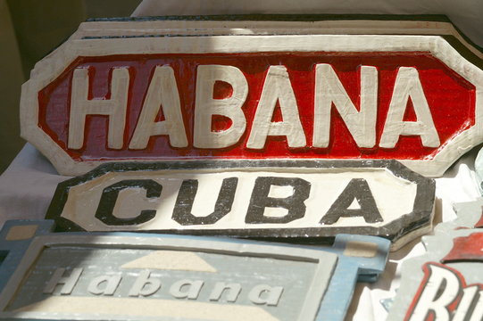 pancartes "habana", "cuba"