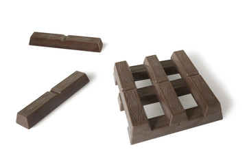 blocks of chocolate