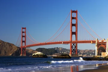 Tableaux ronds sur plexiglas Pont du Golden Gate golden gate bridge