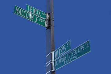 Obraz premium harlem street sign