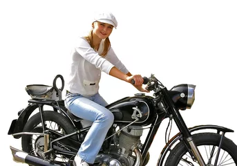 Foto op Aluminium girl on the bike © Kostyantyn Ivanyshen