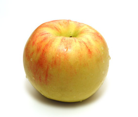 apple close-up at white