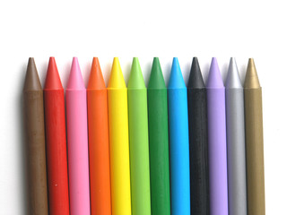 artistic or children crayons
