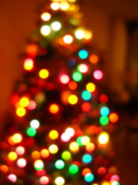 christmas tree blur in camera