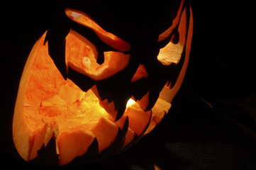 citrouille halloween enflammée 2