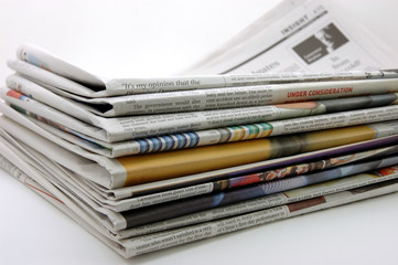 pile of newspaper