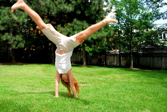 Girl Cartwheel