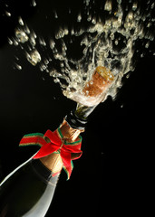 champagne bottle ready for celebration