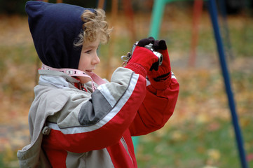 Obraz premium young photographer