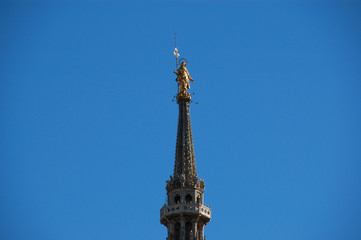 Fototapeta na wymiar Madonna z katedry w Mediolanie