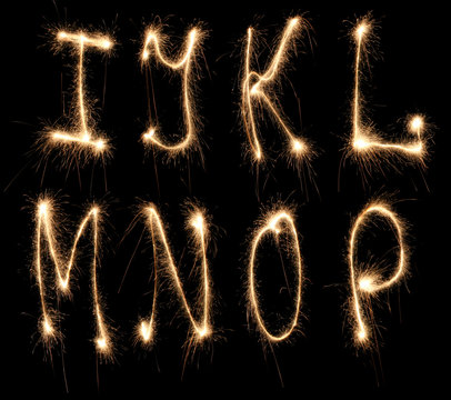 alphabet sparkler