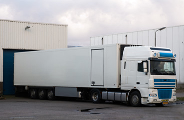 big truck at loading dock