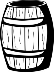 Fototapeta na wymiar wooden barrel