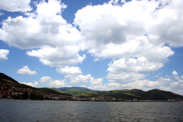 clouds on a blue sky