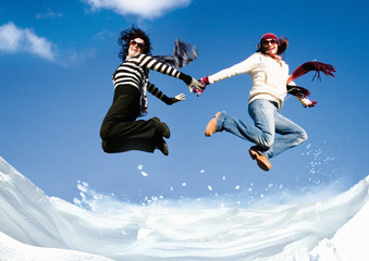 fun jumping together