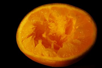 orange ausgepresst
