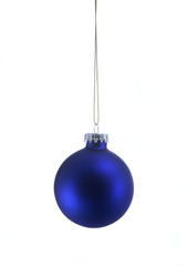 blue christmas tree ornament
