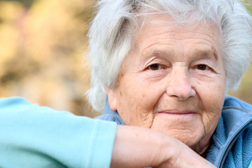 portrait of an elderly woman