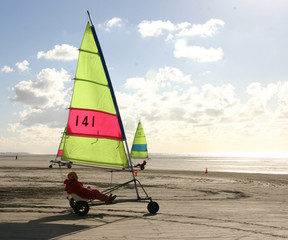char à voile
