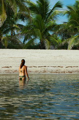 girl enjoing the beach