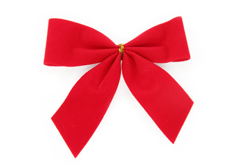 red christmas bow