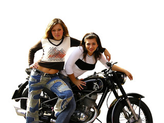 girls on the bike