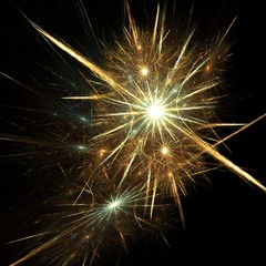 gold and silver fireworks
