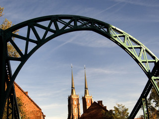 Naklejka premium poland wroclaw cathedral