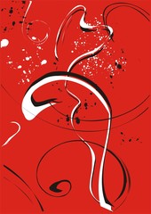 red and white swirls